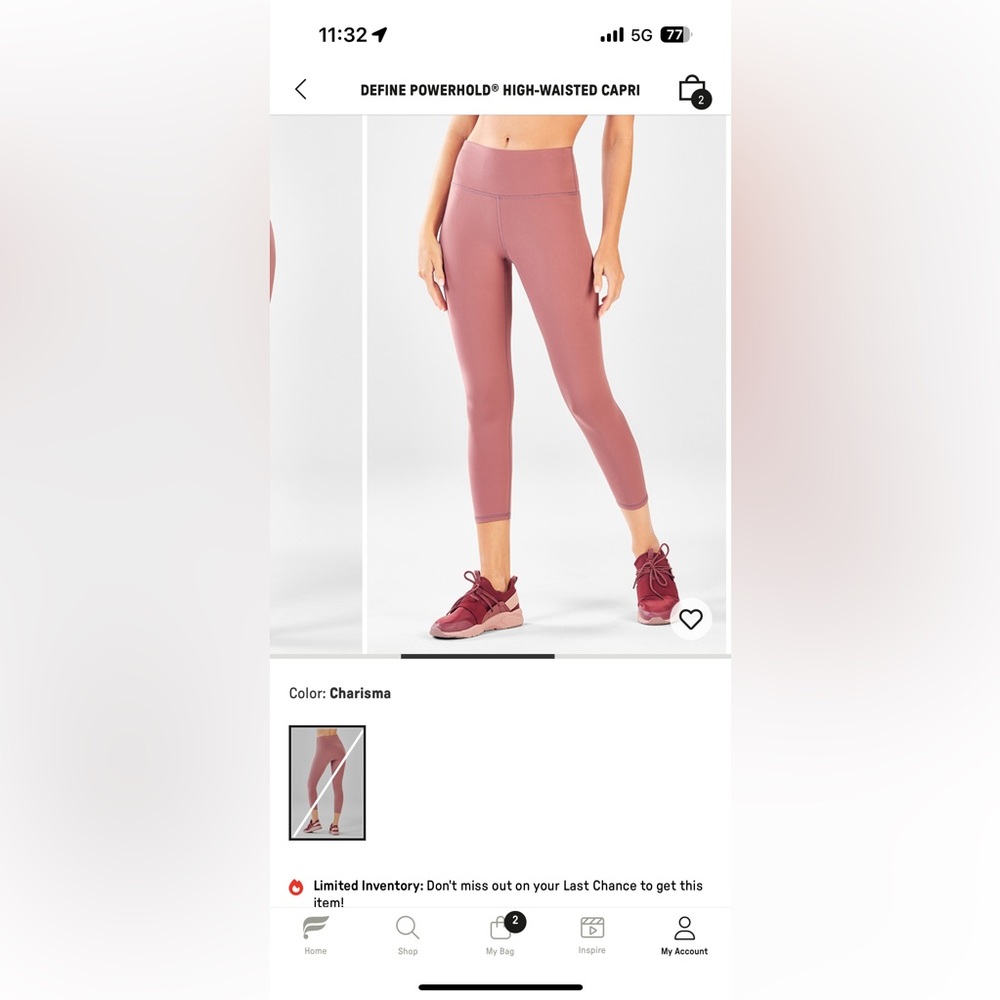 Fabletics define power hold high waisted legging
